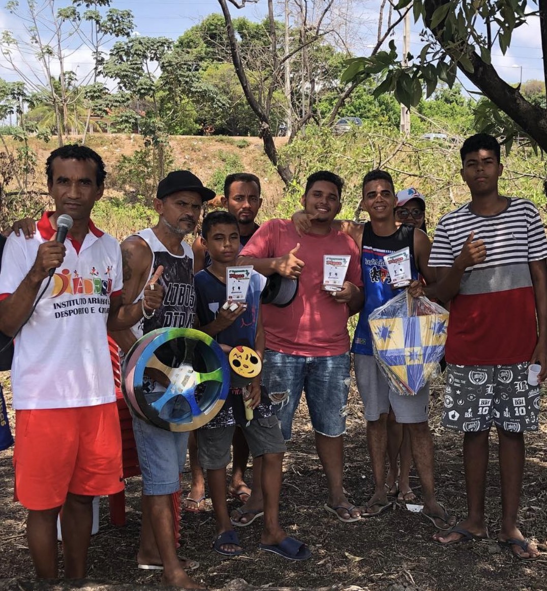 Evento comunitário com moradores